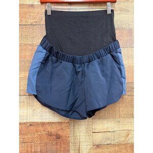 Maternity a:glow™ Full Belly Panel Running Shorts Small